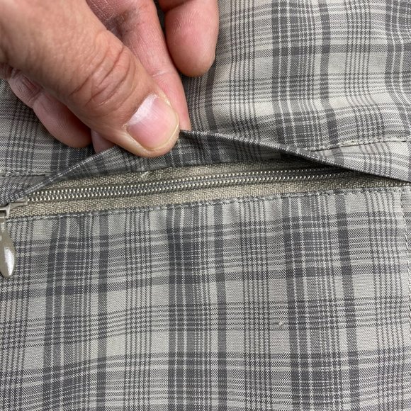 Eddie Bauer Shirt Men Large Gray Plaid Button Up Casual Polo Lightweight Outdoor - Picture 3 of 13